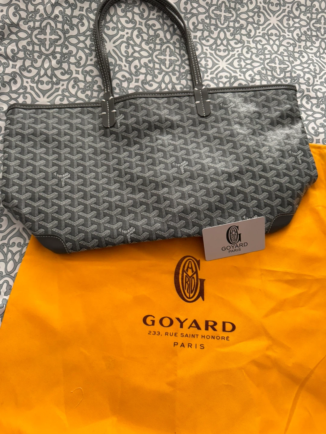Gray Tote Bag
