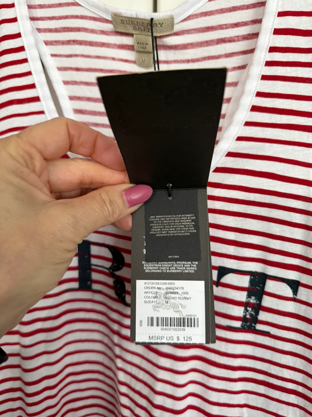 BNWT BURBERRY BRIT Women's Tank - photo 3