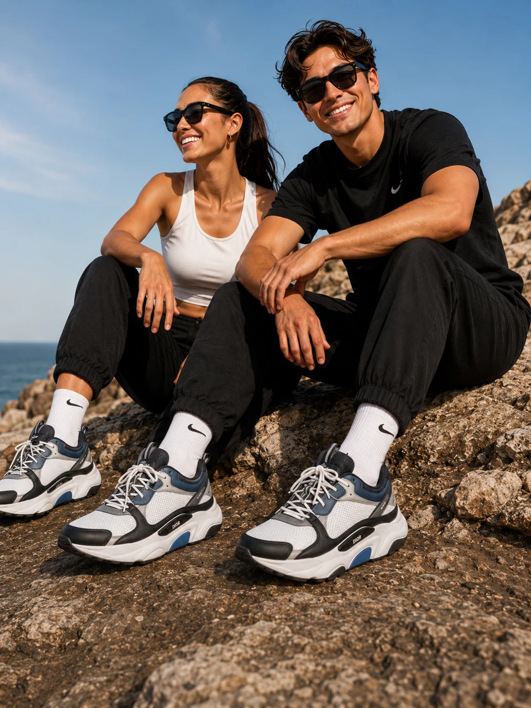 Dior B22 Sneakers - Blue, White, Black - Size 8, 8.5, 9 - photo 2