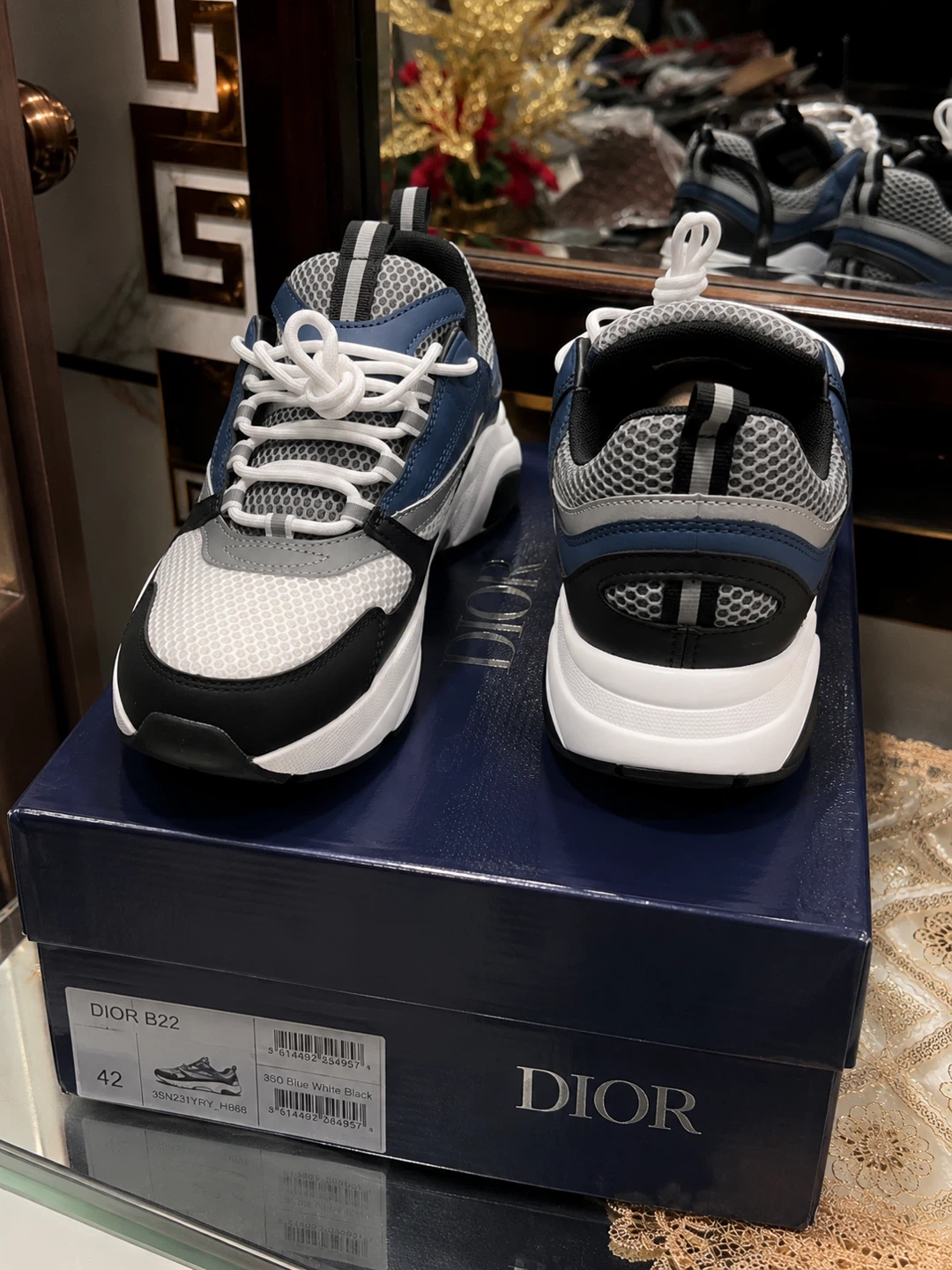 Dior B22 Sneakers - Blue, White, Black - Size 8, 8.5, 9 - photo 5