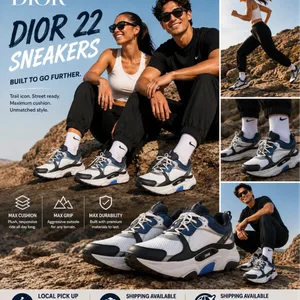Dior B22 Sneakers - Blue, White, Black - Size 8, 8.5, 9