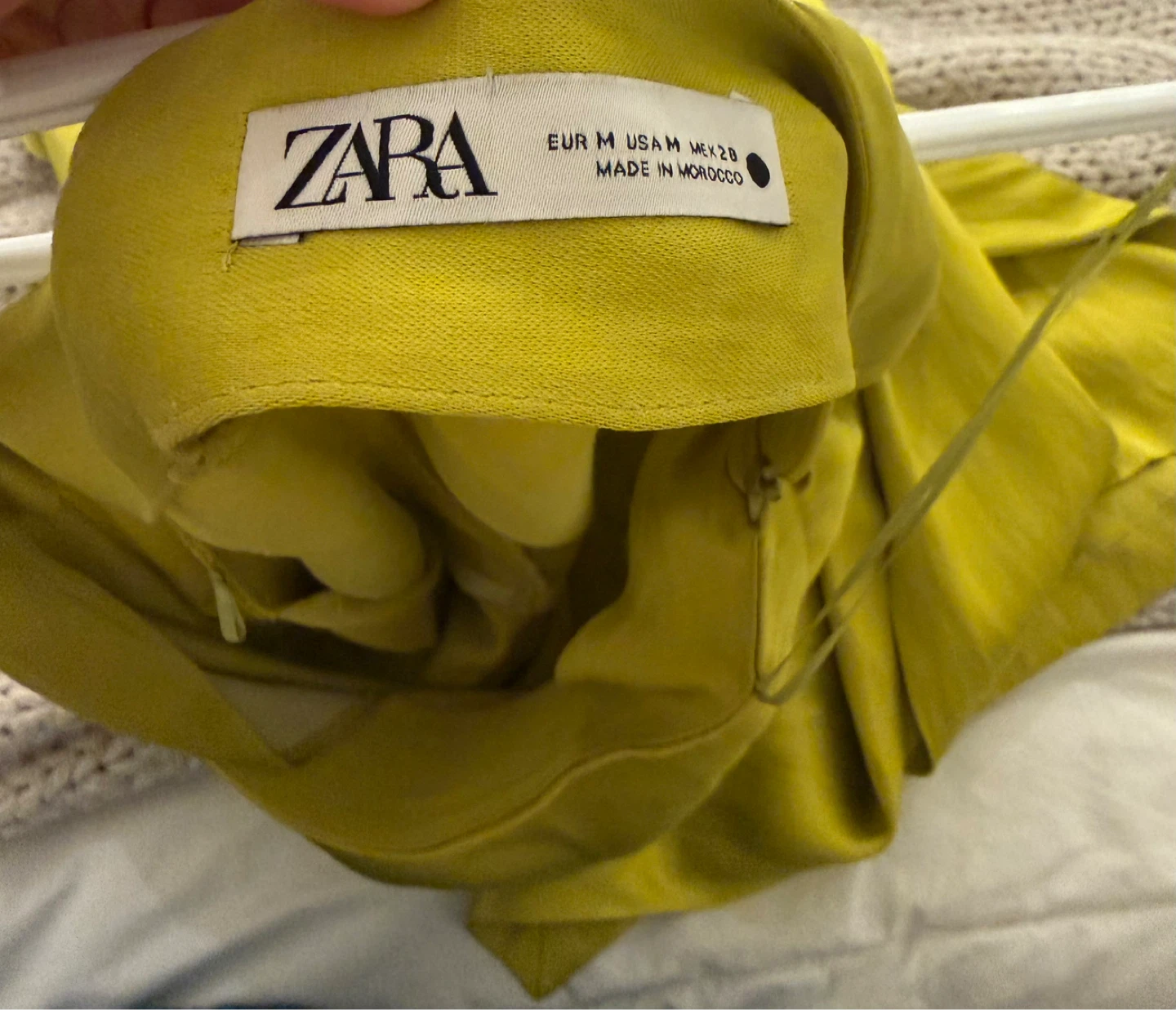 ZARA Lime Green One-Shoulder Maxi Dress - Size M - photo 4