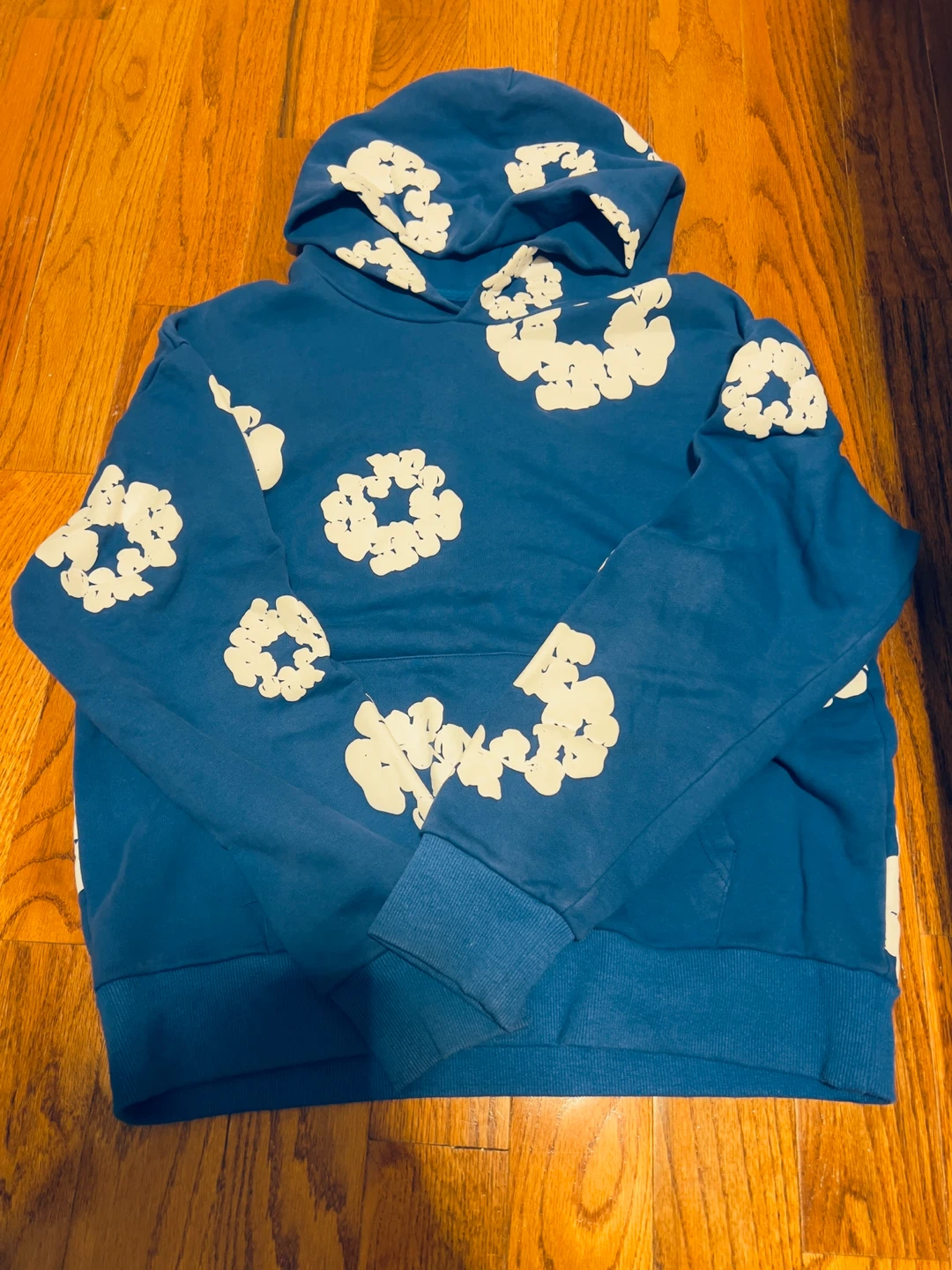 Denim Tears Blue Floral Hoodie - photo 2