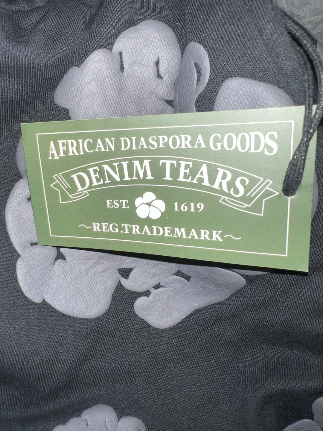 Denim Tears Black Flower Print Sweatshorts Size M - photo 5