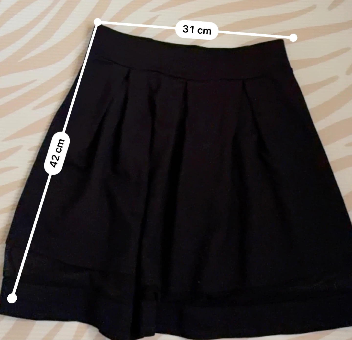 Black Pleated Skirt with Mesh Trim - photo 2