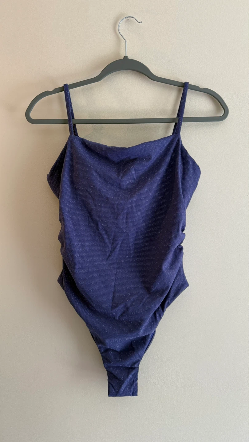 RIHOAS Shimmery Purple One Piece Swimsuit - Size M - photo 2