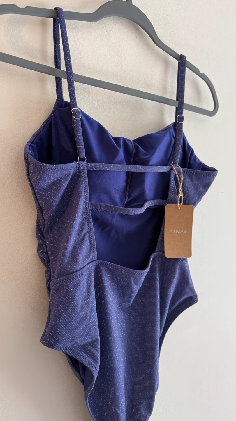RIHOAS Shimmery Purple One Piece Swimsuit - Size M - photo 4