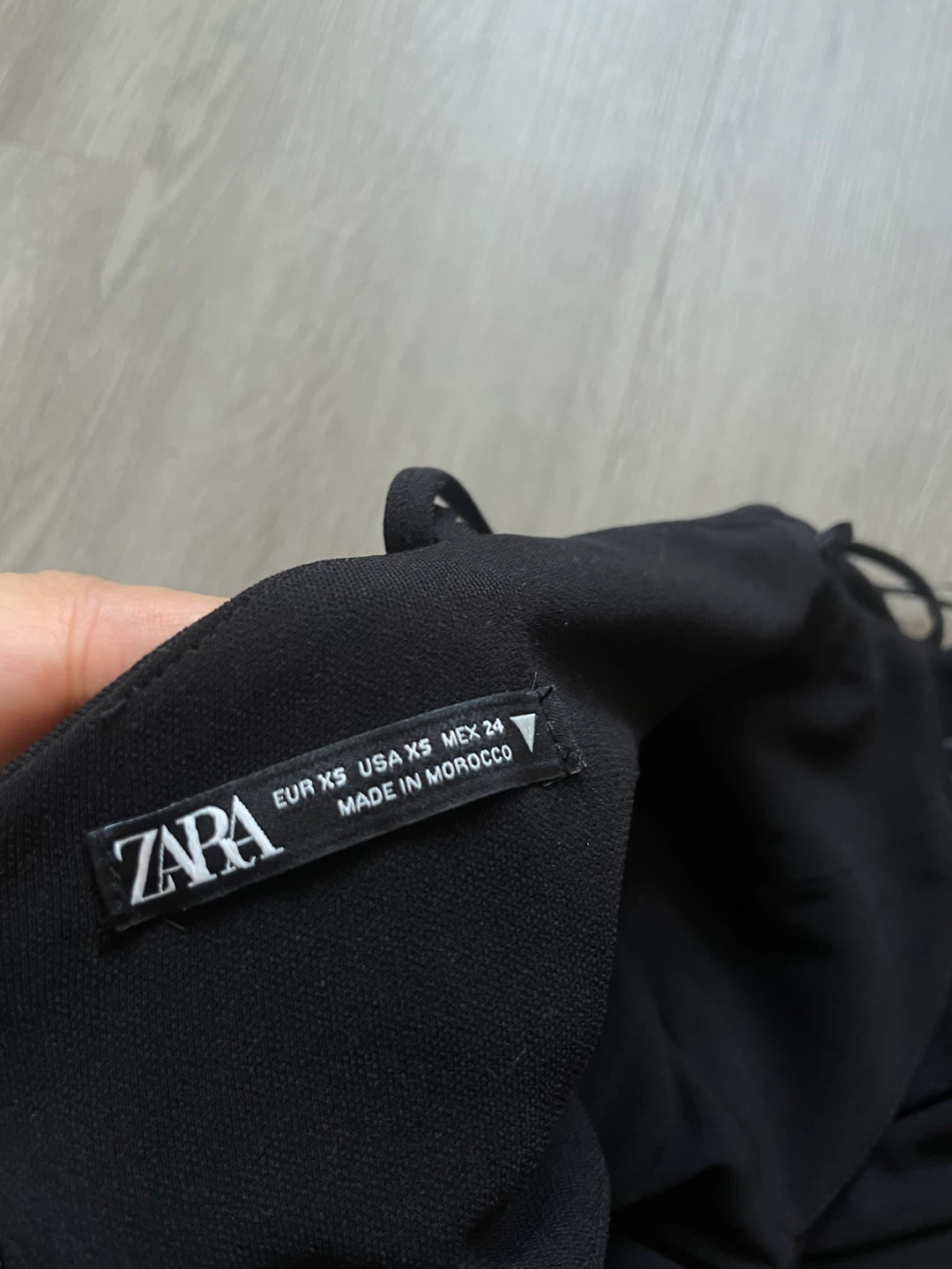 Zara Black Ruched Maxi Dress - Size XS - photo 2