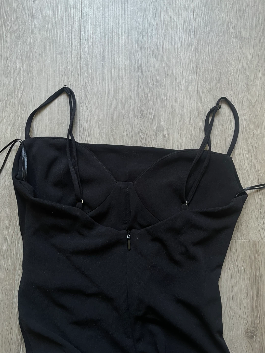 Zara Black Ruched Maxi Dress - Size XS - photo 3