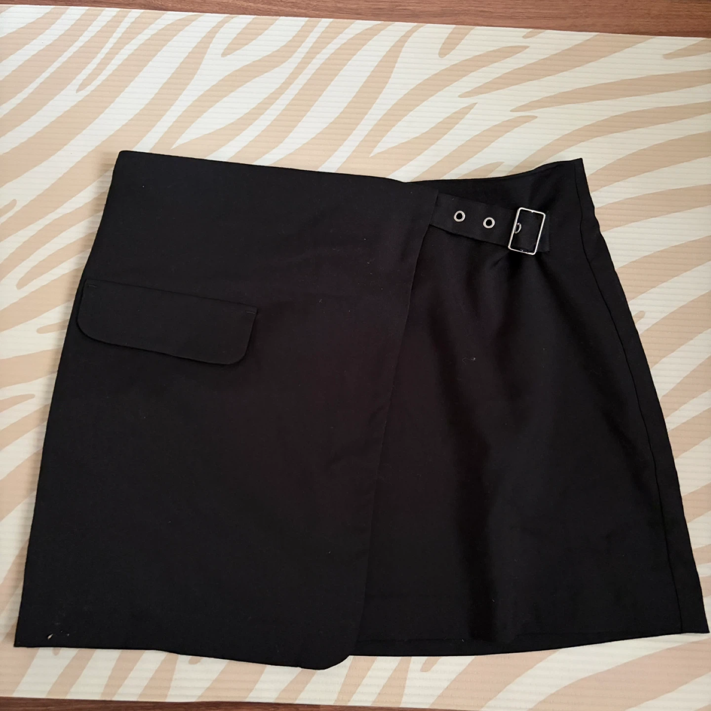 Divided Black Skirt - Size S