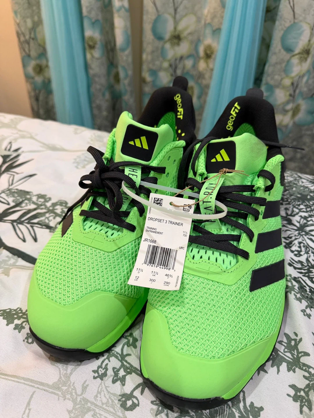 Adidas Dropset 3 Trainer Shoes - Neon Green - Size 11.5