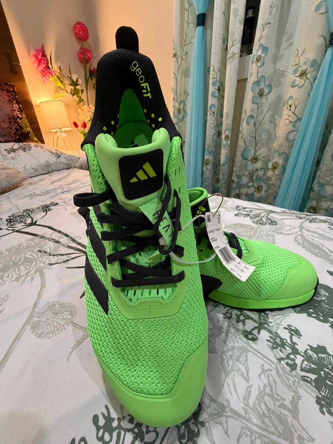 Adidas Dropset 3 Trainer Shoes - Neon Green - Size 11.5 - photo 3