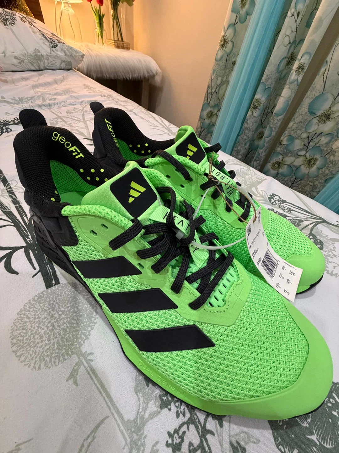 Adidas Dropset 3 Trainer Shoes - Neon Green - Size 11.5 - photo 5
