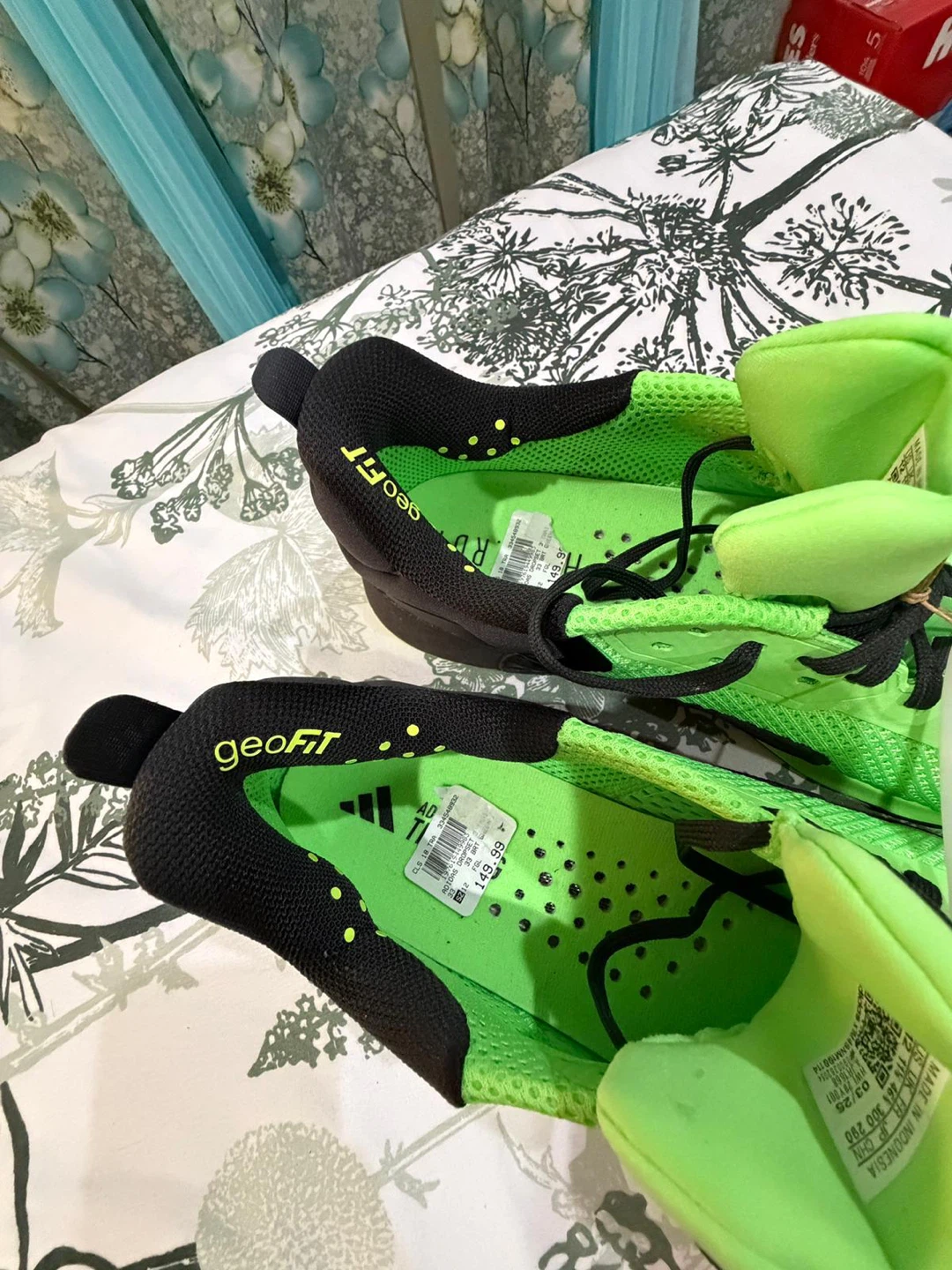 Adidas Dropset 3 Trainer Shoes - Neon Green - Size 11.5 - photo 4