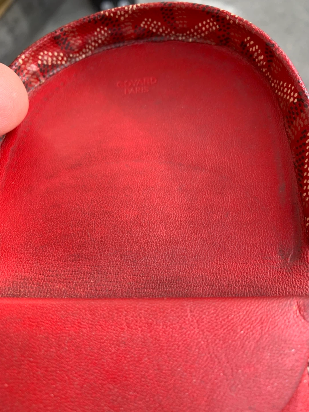 Goyard Red Coin Purse - photo 5