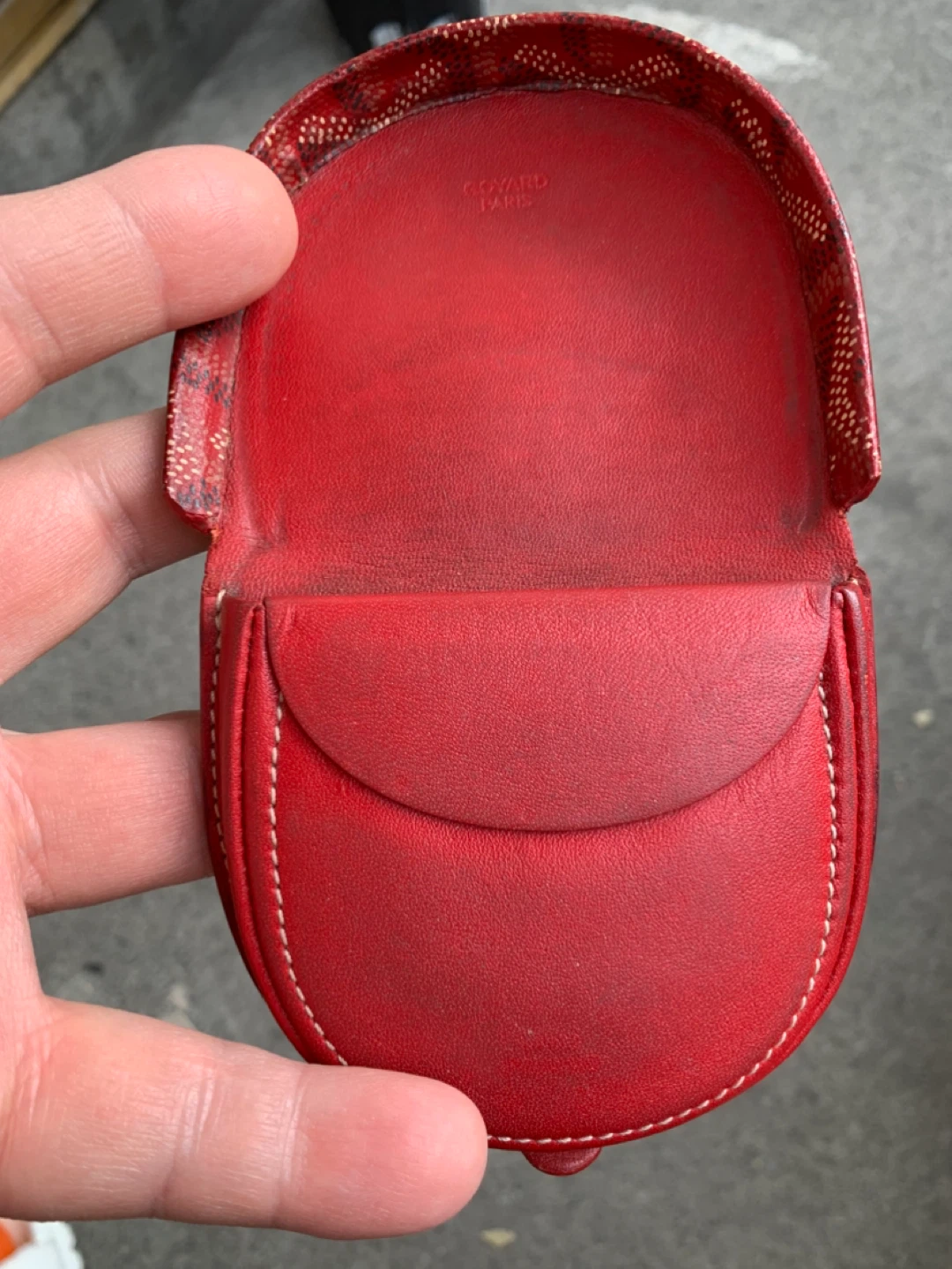 Goyard Red Coin Purse - photo 4
