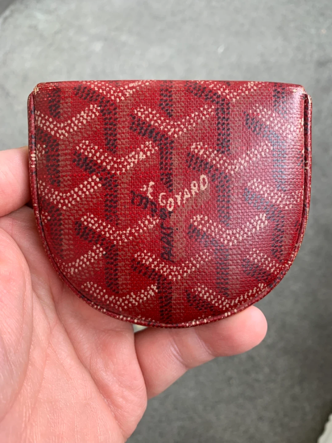 Goyard Red Coin Purse - photo 2
