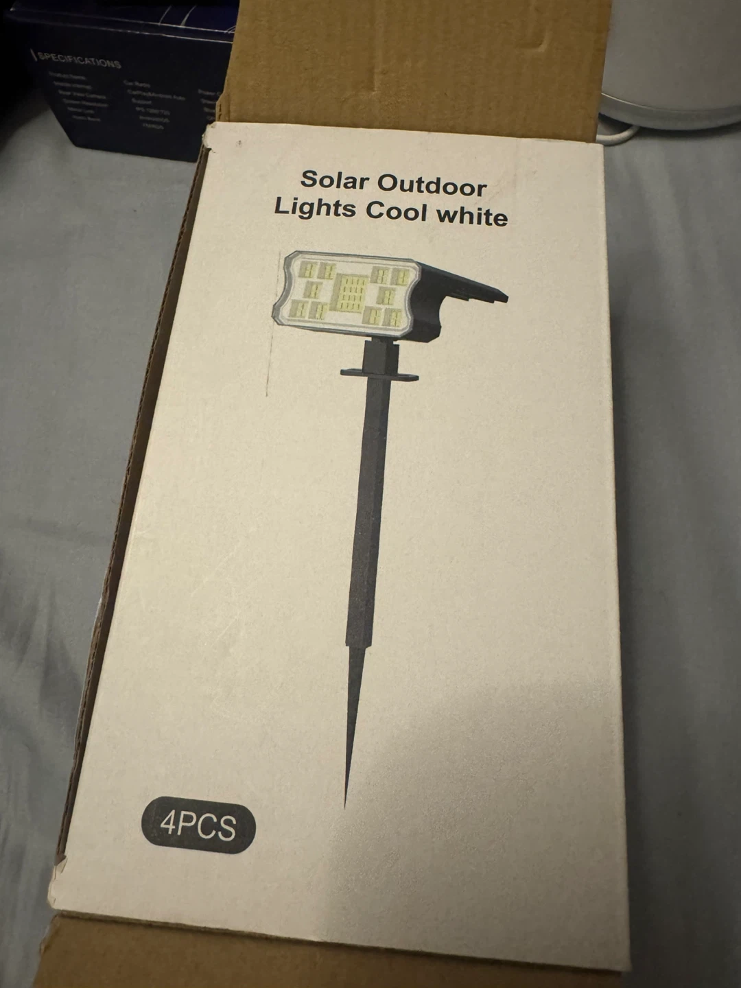 Solar Outdoor Lights - Cool White (4 Pack)