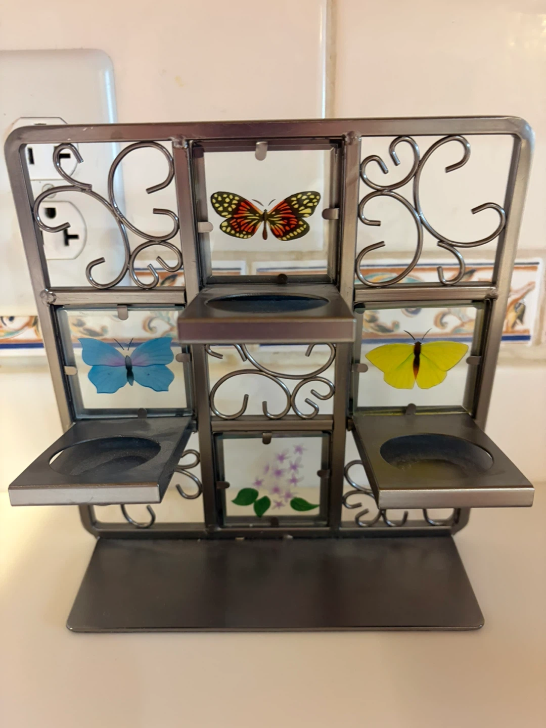 Butterfly Tealight Candle Holder Stand