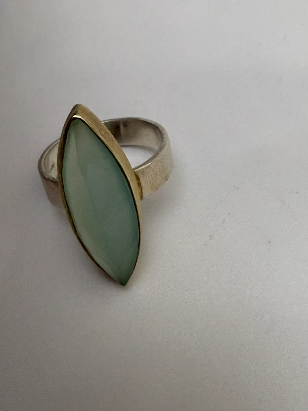 Marquise Cut Blue Stone Ring - photo 2