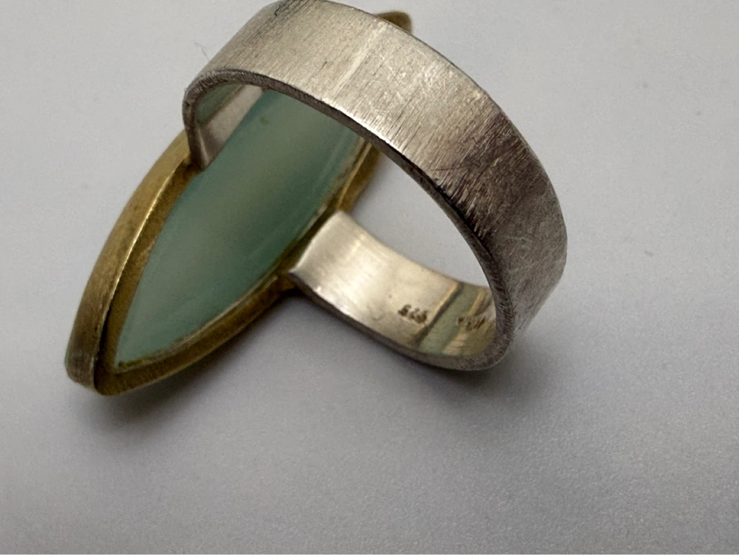 Marquise Cut Blue Stone Ring - photo 4