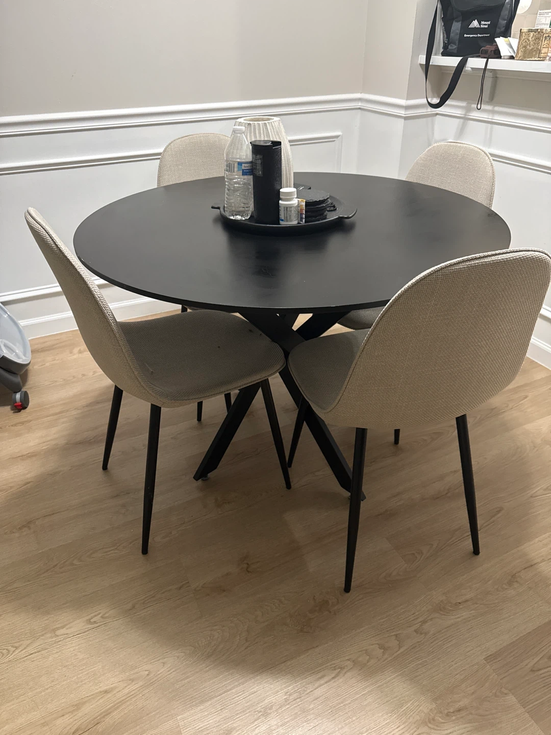 Round Dining Table with 4 Chairs - photo 2