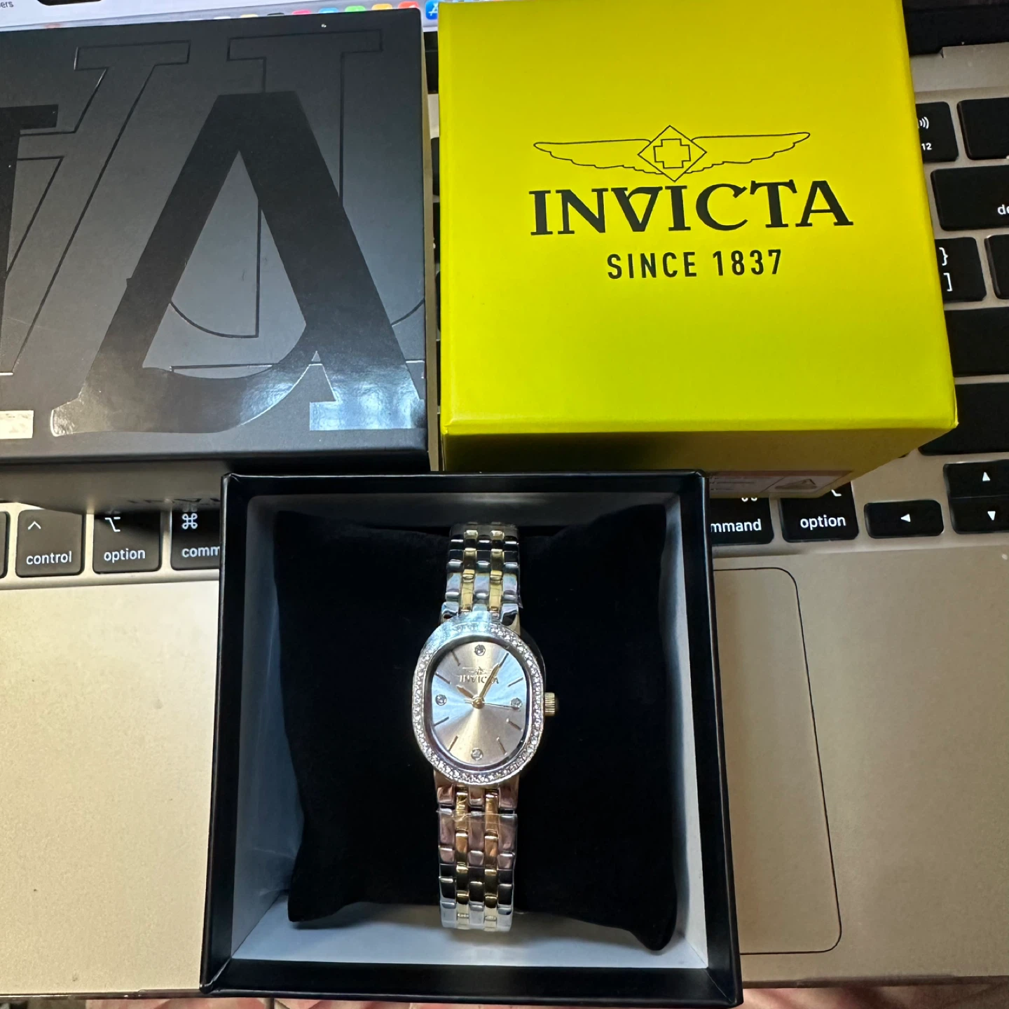 Invicta Angel 20mm White Dial Two-tone Stainless Steel Quartz - photo 2