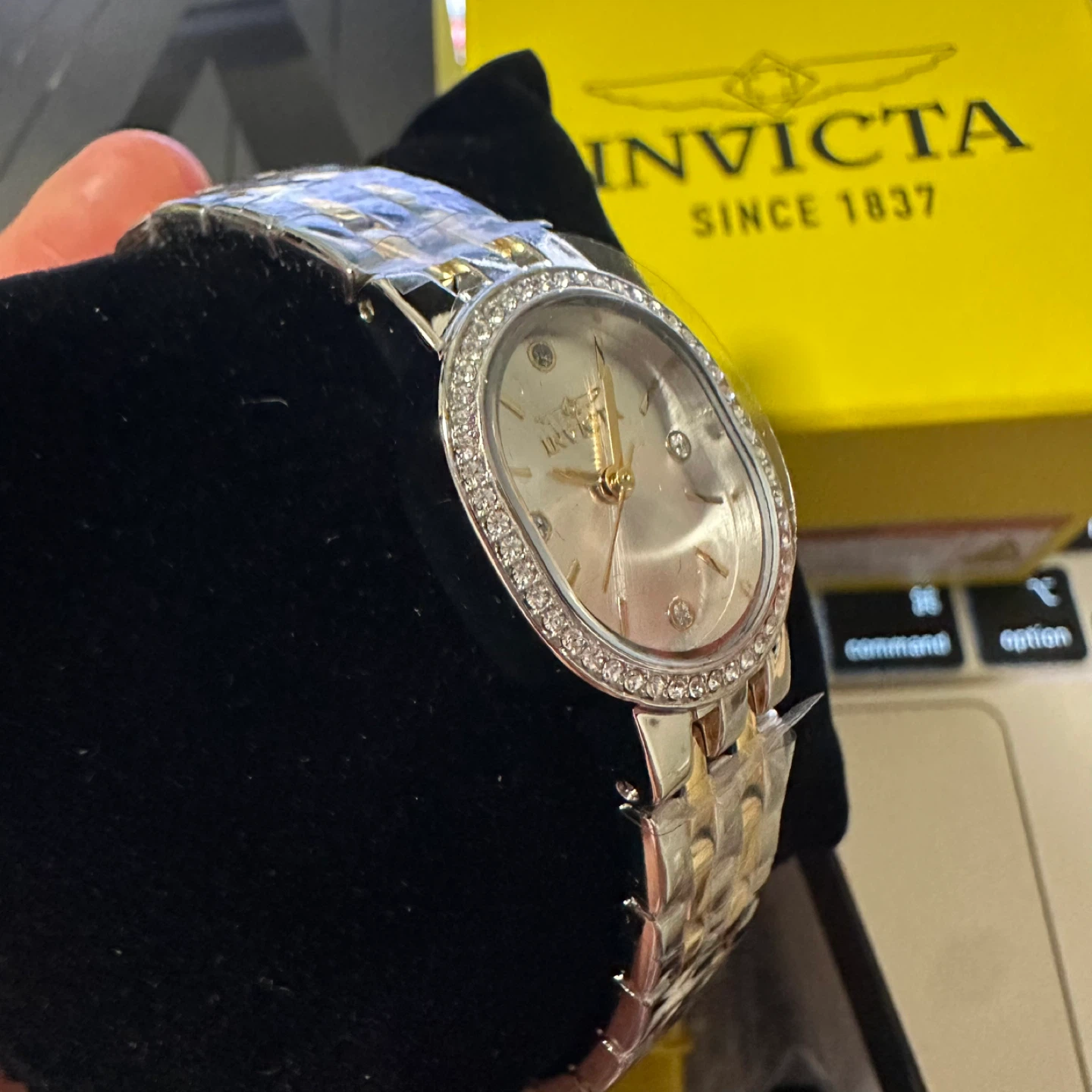 Invicta Angel 20mm White Dial Two-tone Stainless Steel Quartz - photo 4