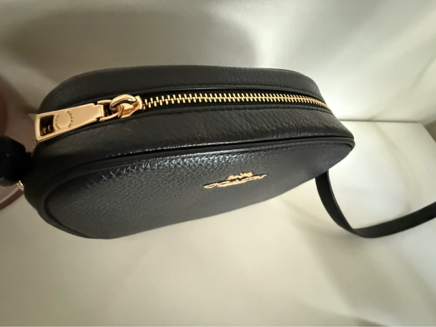 Coach Black Pebbled Leather Crossbody Bag - photo 3