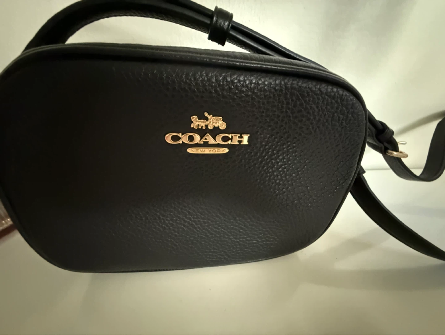 Coach Black Pebbled Leather Crossbody Bag - photo 2