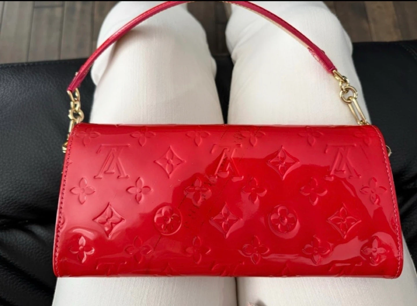 Sunset Boulevard clutch glossy red - photo 2