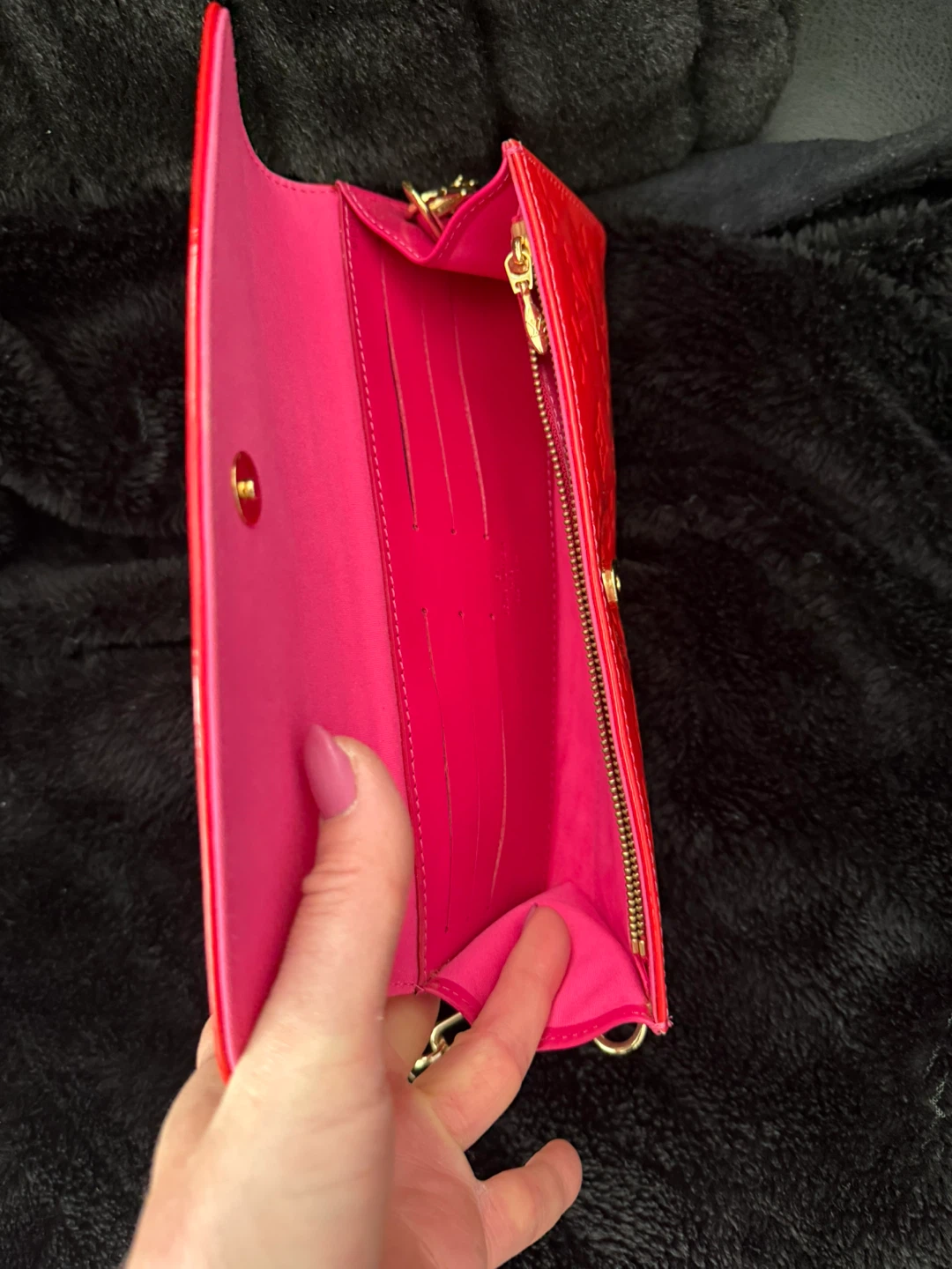 Sunset Boulevard clutch glossy red - photo 5