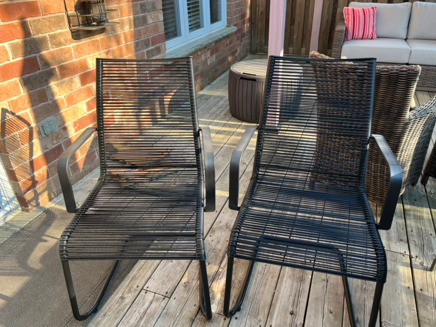 Outdoor Black Chairs