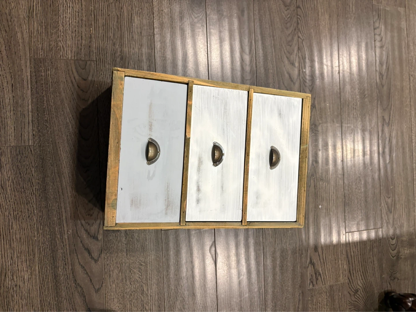 Rustic Wooden 3-Drawer Organizer - photo 2