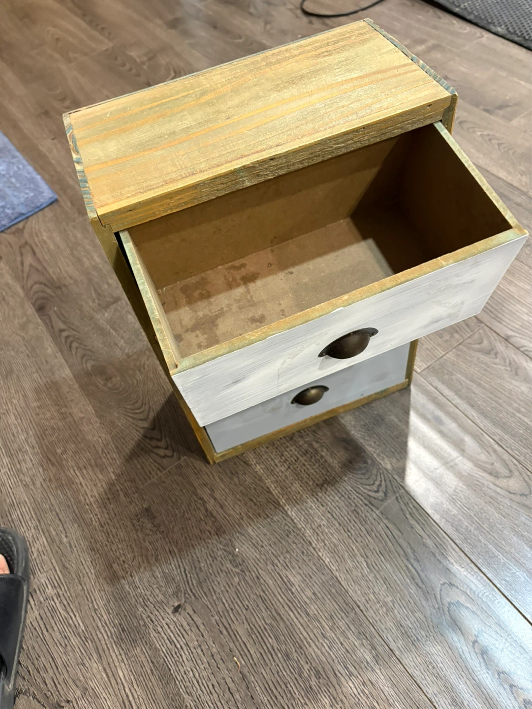 Rustic Wooden 3-Drawer Organizer - photo 3