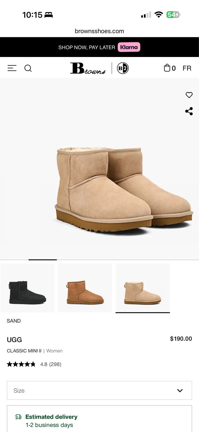 US 5 - UGG Classic Mini II Boots - Sand - photo 2