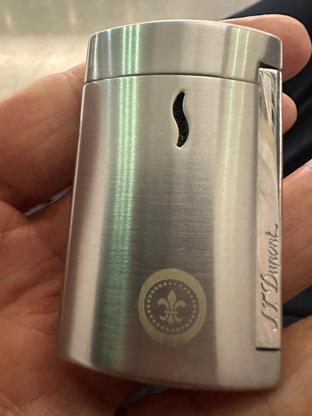 S.T. Dupont Minijet Lighter - Brushed Chrome - photo 2