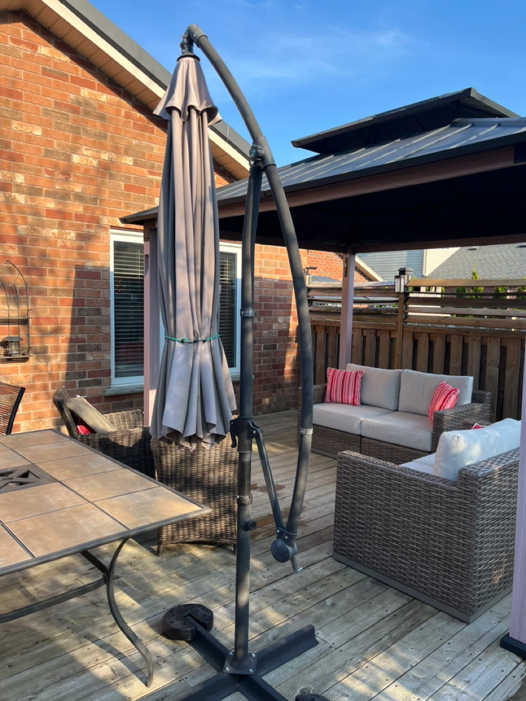 Outdoor Patio Umbrella with Base