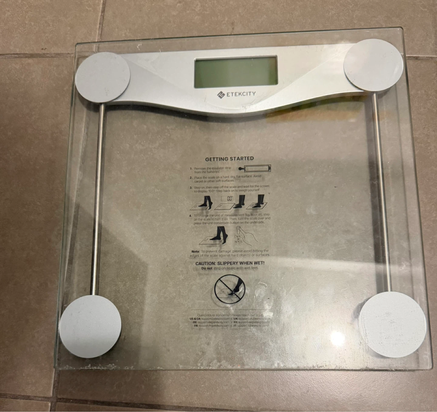 Etekcity Digital Body Weight Scale (Model EB4074C) - photo 2