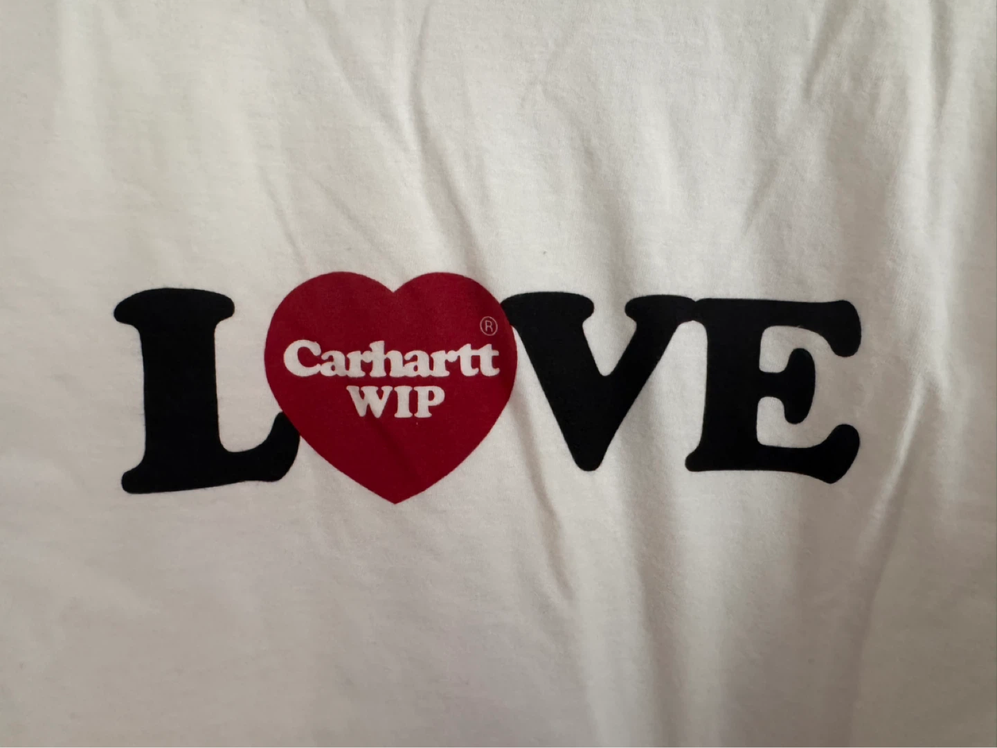Carhartt WIP "LOVE" T-Shirt - White, Size L - photo 3
