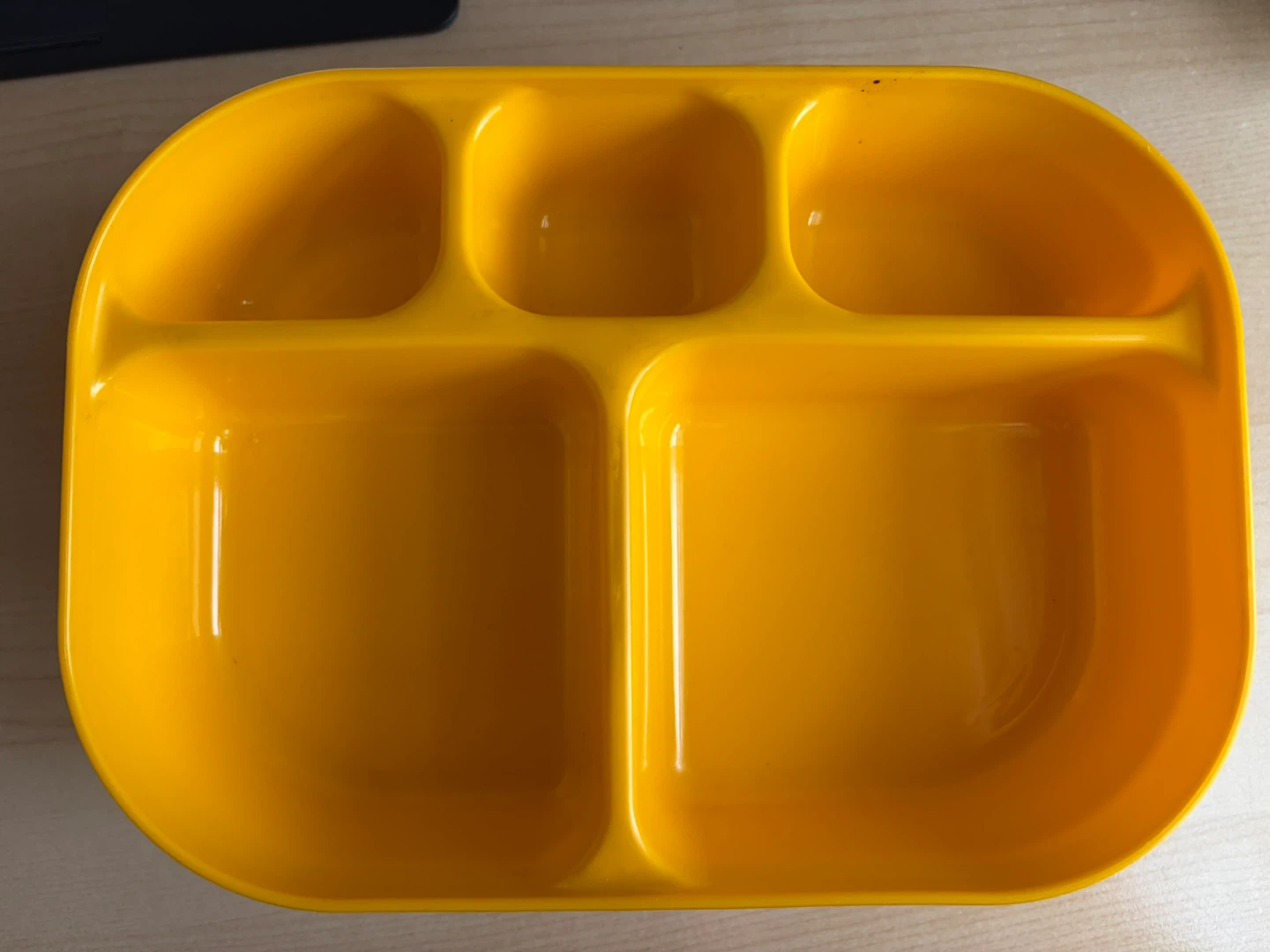 Yellow Divided Plate