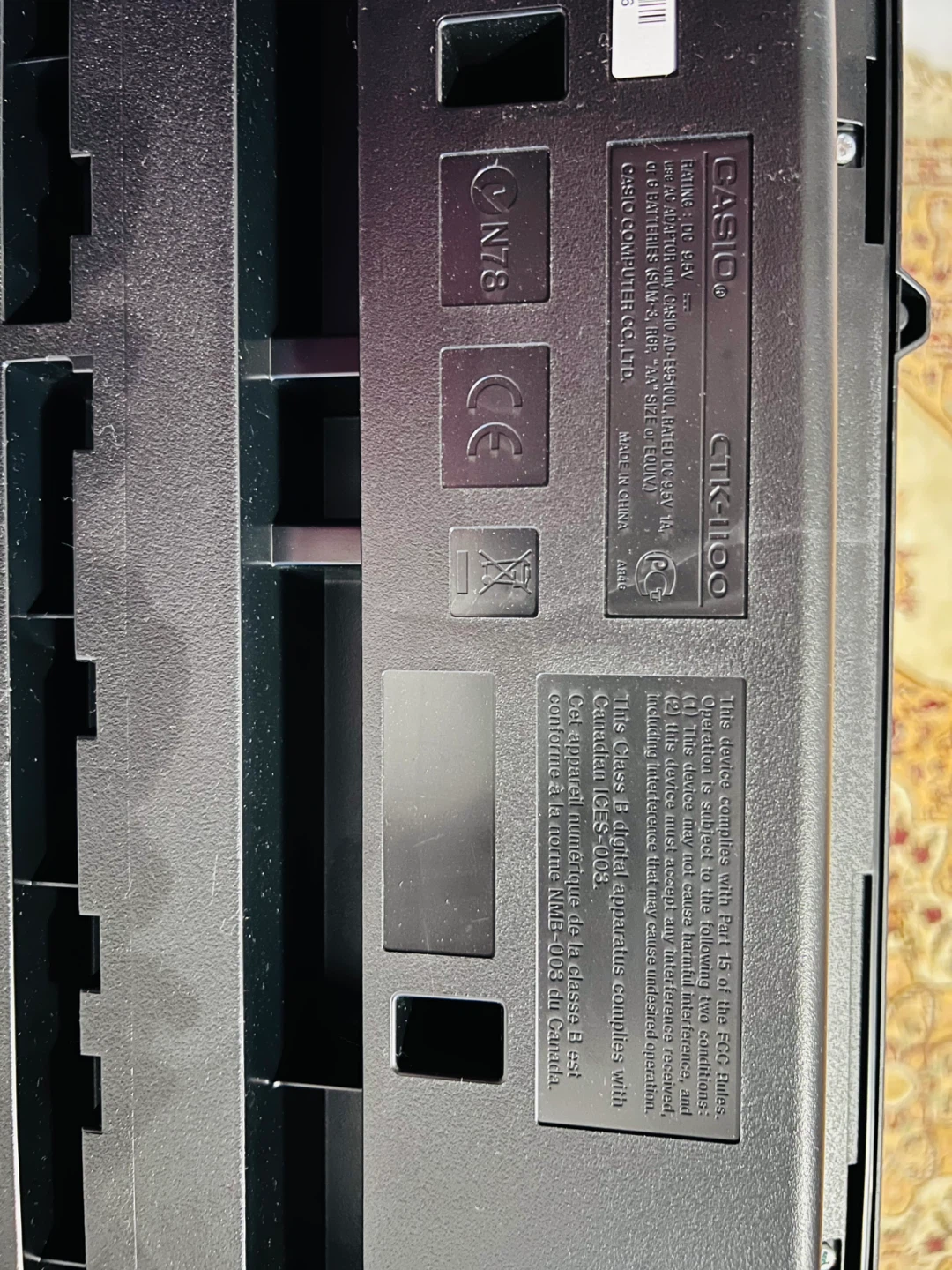 Casio CTK-1100 Electronic Keyboard - photo 3