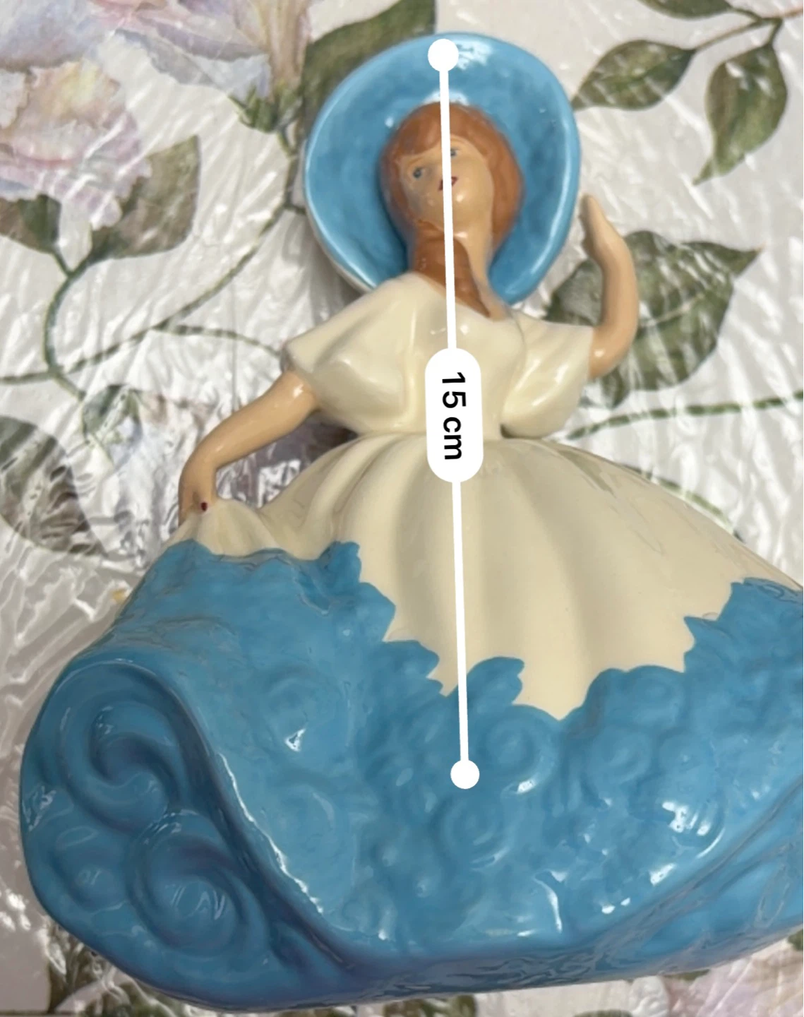 Porcelain Figurines - Boy (20cm), Girl (18cm), Lady (15cm)