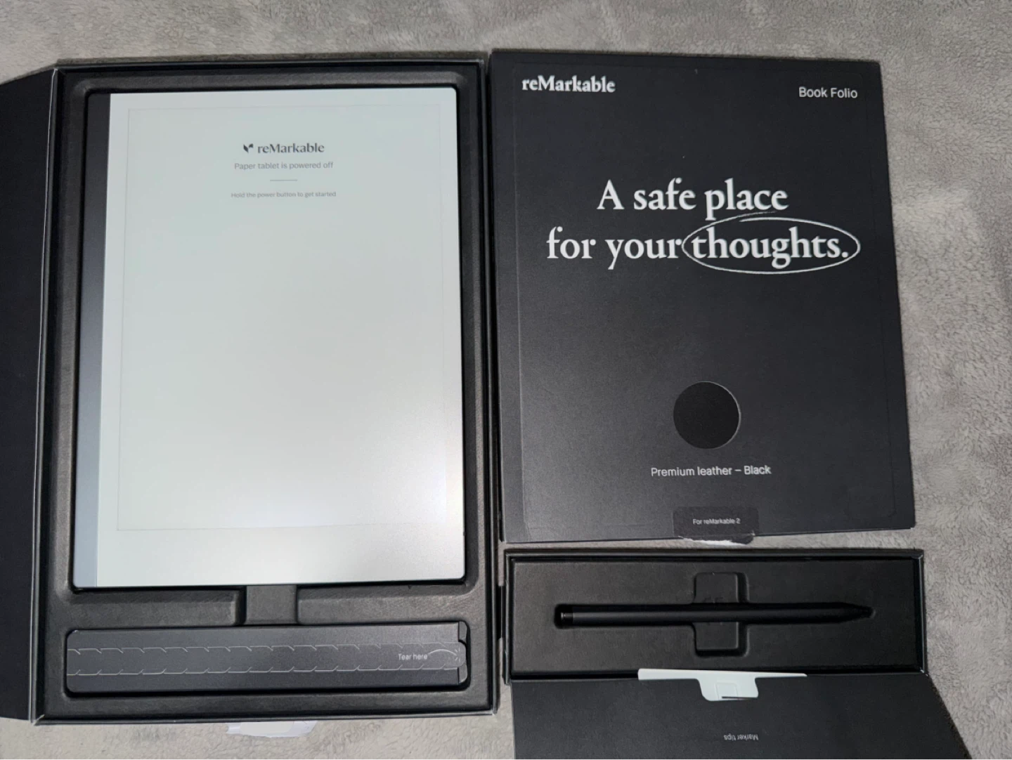 reMarkable 2 Paper Tablet with Marker Plus and Book Folio - photo 4