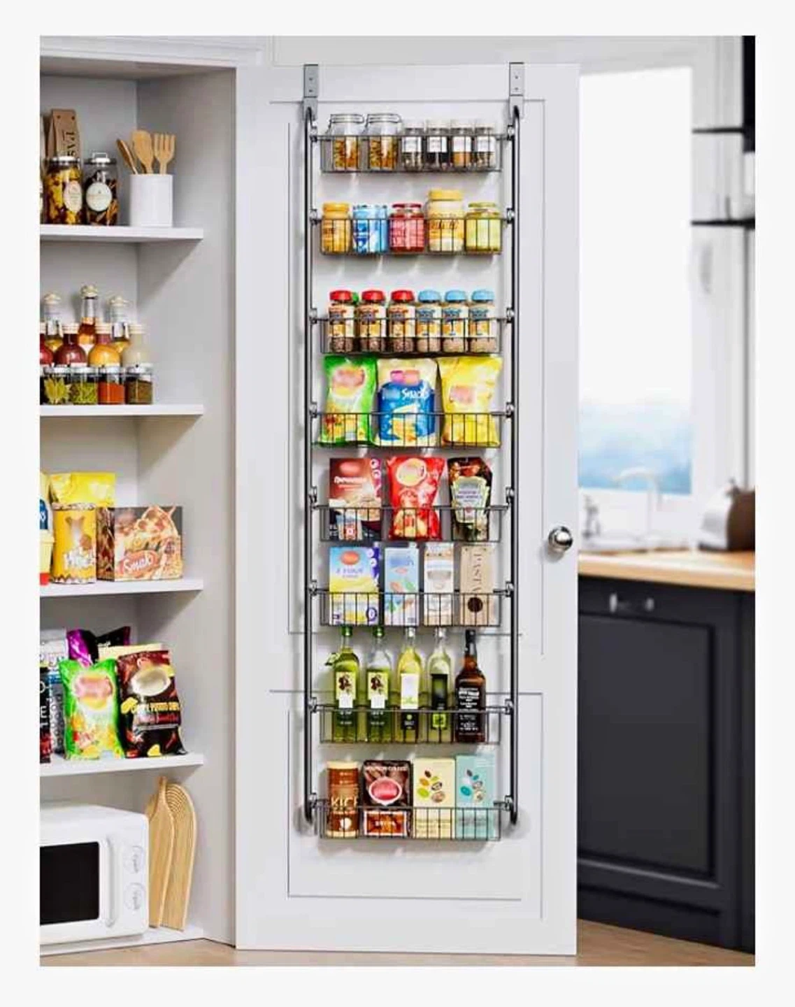 Free delivery 10-Tier Over-the-Door Pantry Storage Shelf