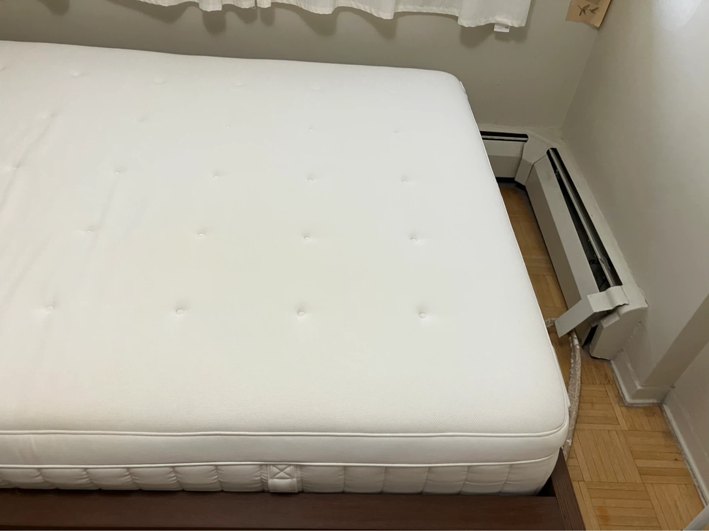 IKEA HESSTUN Queen Mattress with MALM Wooden Bed Frame - photo 3