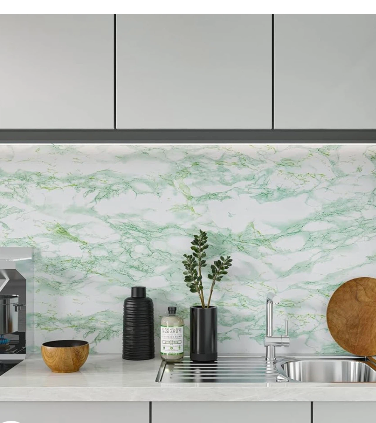 New glossy pink or greenish marble pattern rolls - photo 5