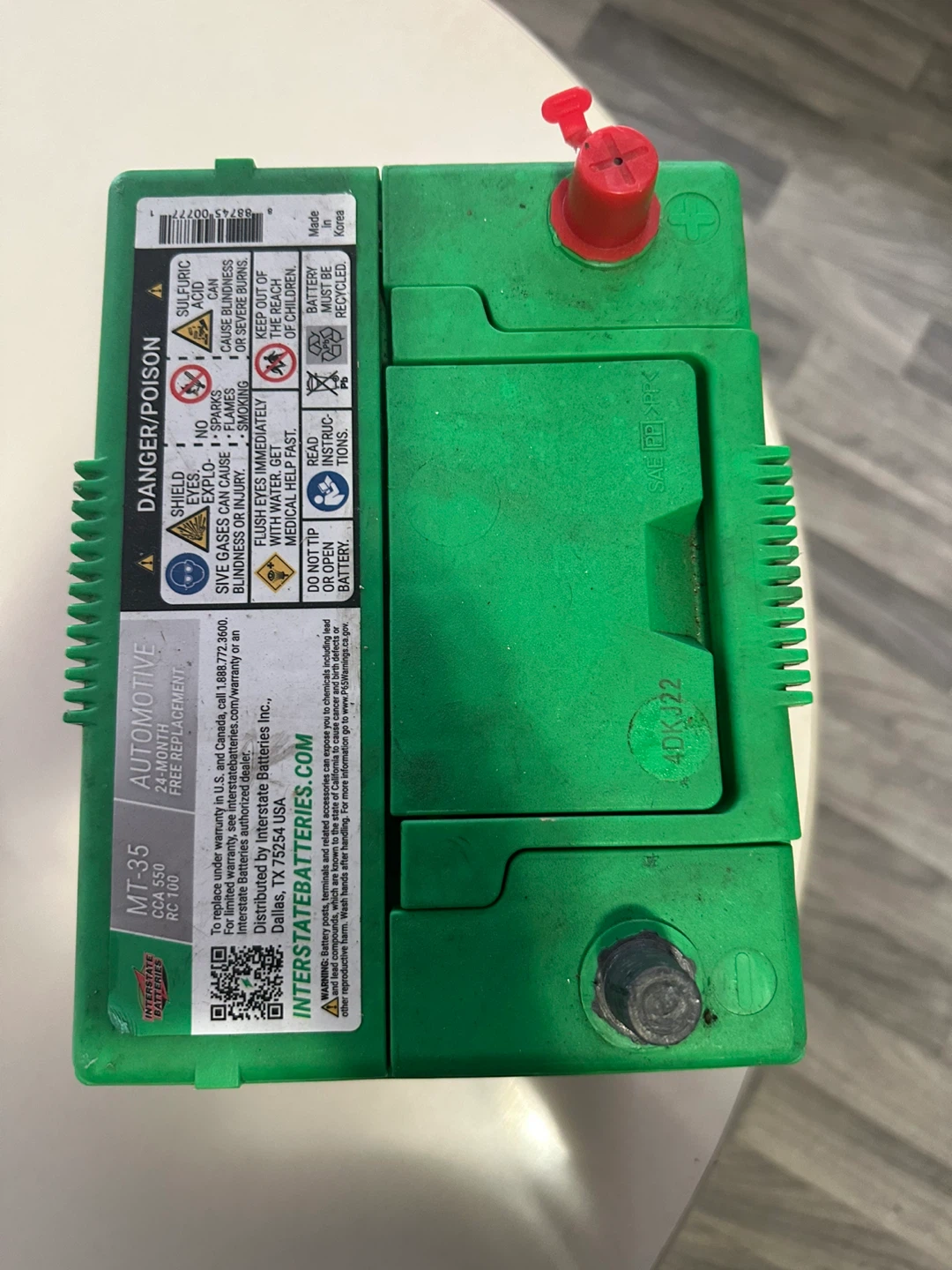 Interstate MT-35 Silver Automotive Battery - photo 3