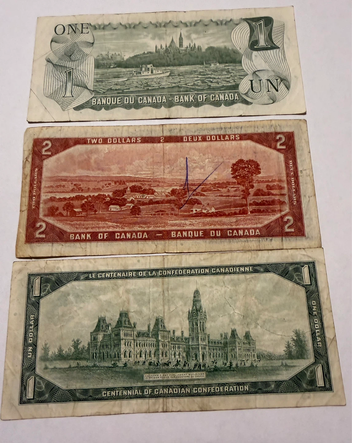 Canada Bank Notes - $1 and $2 Bills - photo 2