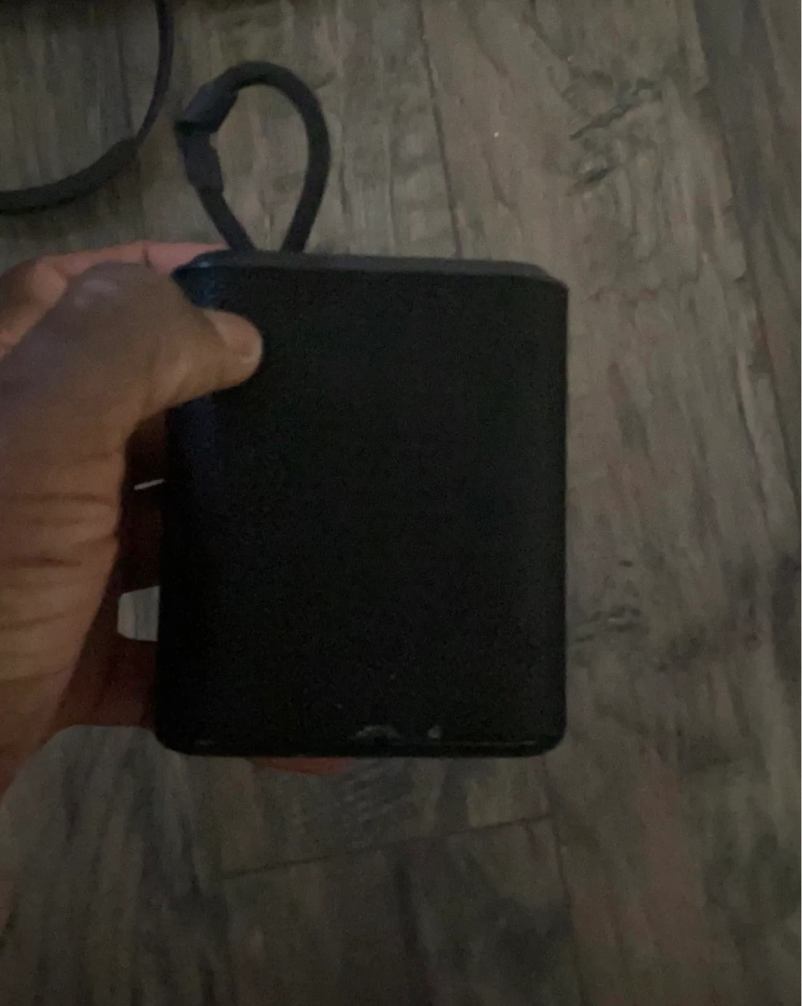 Black Portable Bluetooth Speaker with Strap